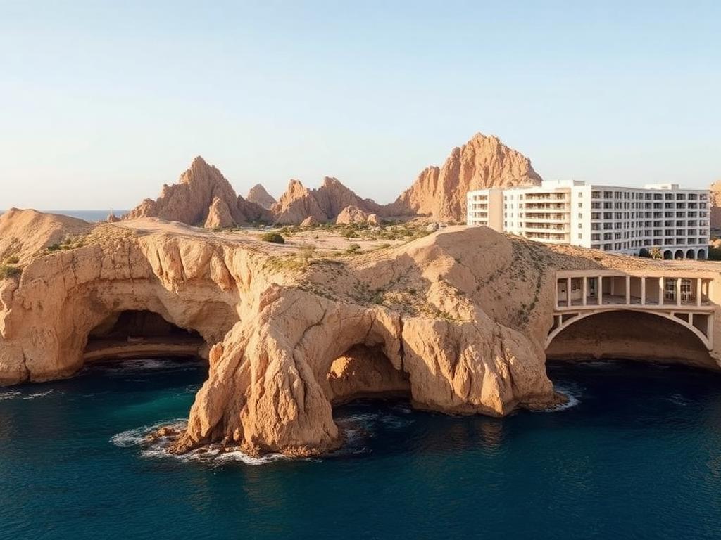 Coastal view of Los Cabos, Mexico